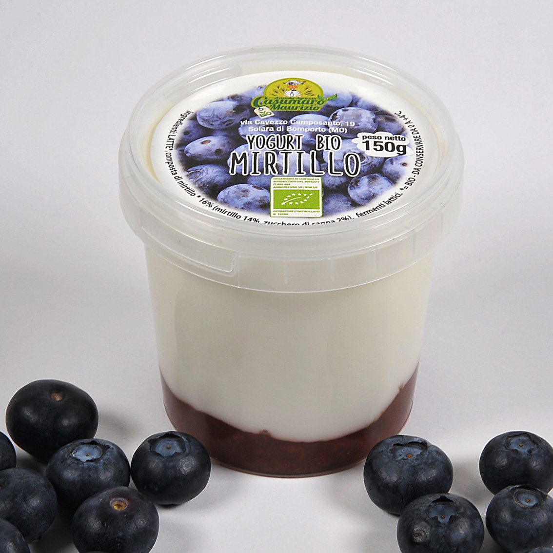 YOGURT PICCOLO MIRTILLO 150 G BIO