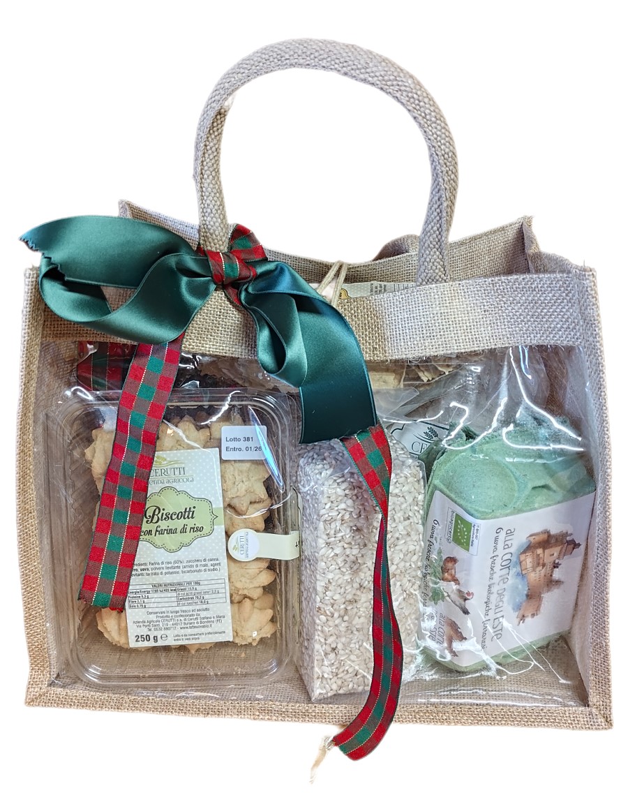 BORSA IN JUTA NATURALE CON MANICI E CHIUSURA A BOTTONCINO