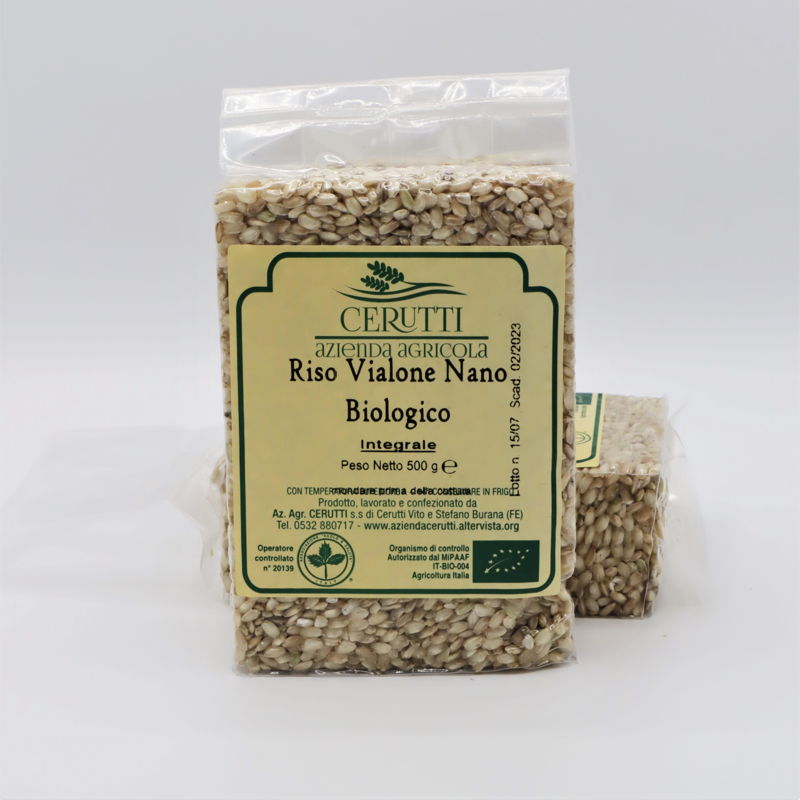 RISO VIALONE NANO INTEGRALE BIO DA 500 G