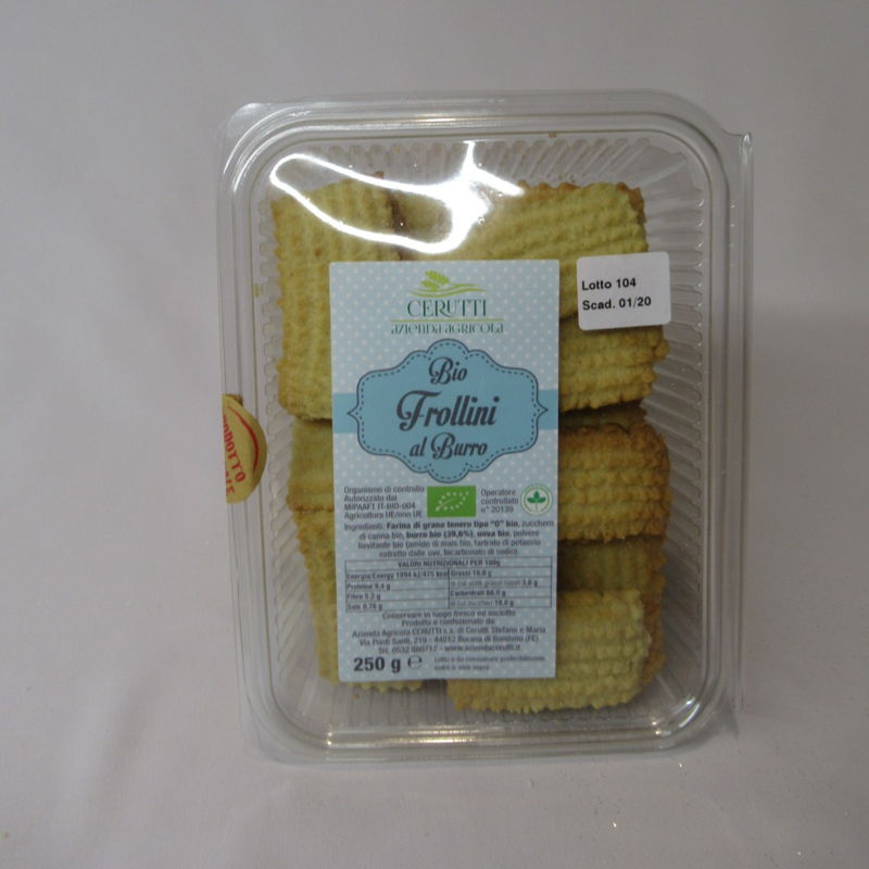 FROLLINI AL BURRO BIO 250 g