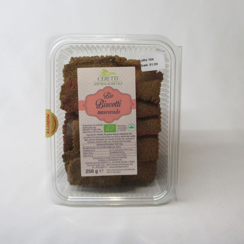 BISCOTTI BIO MUSCOVADO 250 g