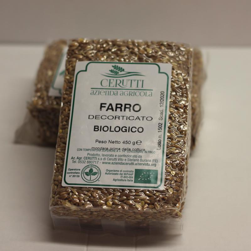 FARRO DECORTICATO BIO conf. sottovuoto da 450 g